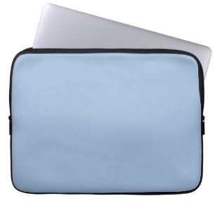 Cerulean Blue Solid Färg Laptop Fodral