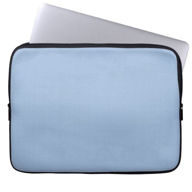 Cerulean Blue Solid Färg Laptop Fodral (Framsidan)