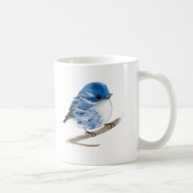 Cerulean Blue Warbler Bird Muggar (Höger)