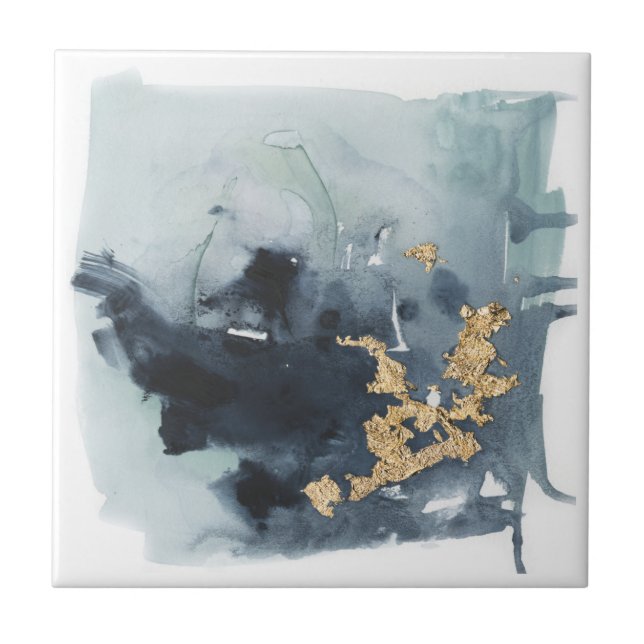 Cerulean & Guld Kakelplatta (Framsidan)