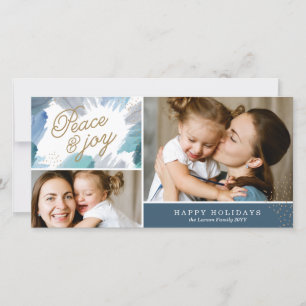 Cerulean Helgdag Photo Card Julkort
