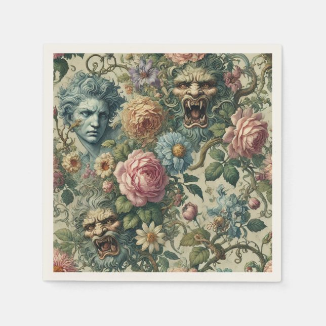 Cerulean Muse - Gothic Victorian Pappersservett (Framsidan)