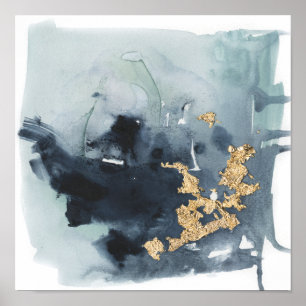 Cerulean och Guld Poster