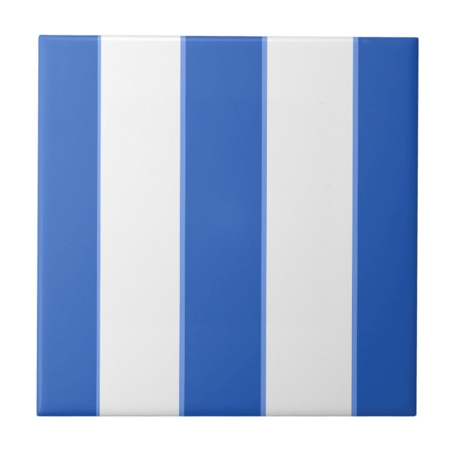 Cerulean och White Kakelplatta (Framsidan)