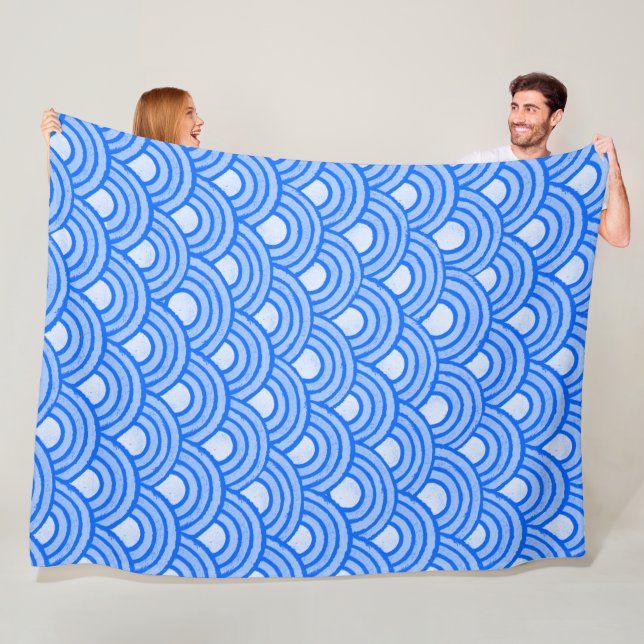 Cerulean Scales Fleece Blanket (På plats)