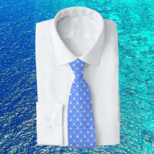Cerulean Scales Necktie Slips