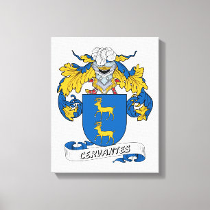 Cervantes Family Crest Canvastryck
