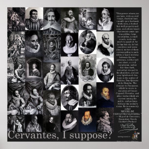 CERVANTES, Poster 400 års QUIXOTE