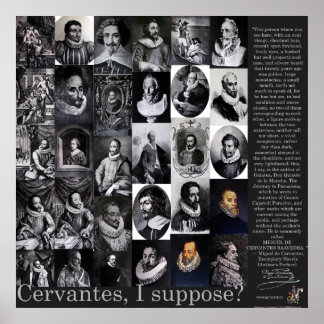 CERVANTES, Poster 400 års QUIXOTE