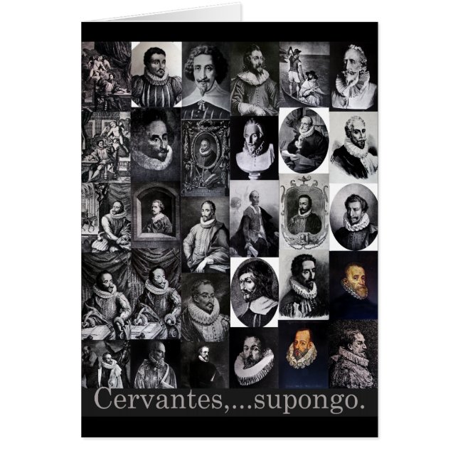 Cervantes, supongo hälsningskort (Framsidan)