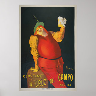 Cerveza La Cruz Del Campo Affisch - Cappiello