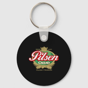 Cerveza Pilsen Callao Märke Peru Peruvian Fotboll  Nyckelring