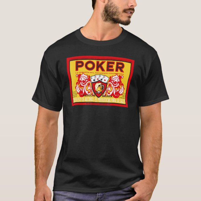 Cerveza Poker Colombia från Medellin till alla Col T Shirt (Framsida)