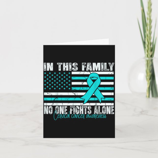 Cervical Cancer Awareness Women Men Cervical Cance Kort (Framsida)