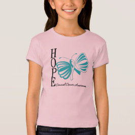 Cervical cancer för hoppfjäril tee shirt