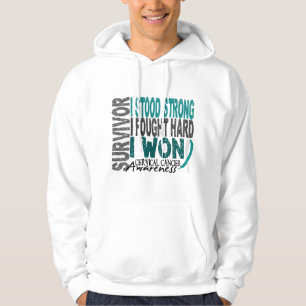 Cervical cancer för överlevande 4 sweatshirt