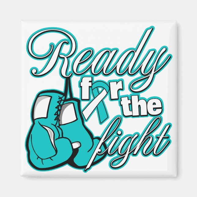 Cervical Cancer Gälskar Redo för kampen Magnet (Framsidan)