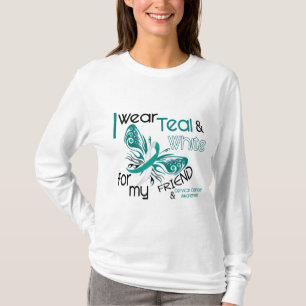 CERVICAL CANCER ha på sig jag krickan och vit fö T Shirt