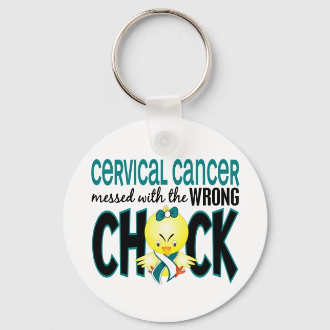 Cervical Cancer har fått fel Chick Nyckelring (Framsida)