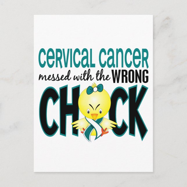 Cervical Cancer har fått fel Chick Vykort (Framsida)