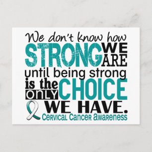 Cervical Cancer - hur starka vi är Vykort