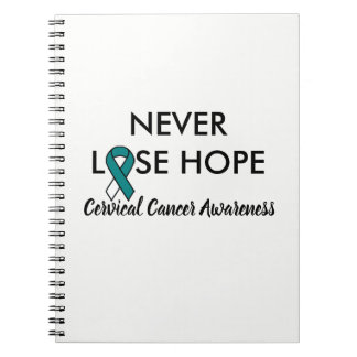 Cervical Cancer Journal Anteckningsbok Med Spiral