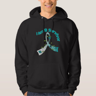 Cervical cancer mig förmiddag en överlevande sweatshirt med luva