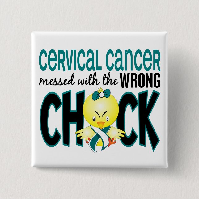 Cervical cancer röra med den fla chicken knapp (Framsida)