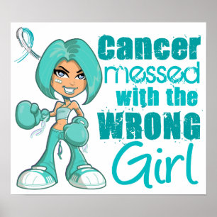 Cervical cancer röra med den fla flickan poster