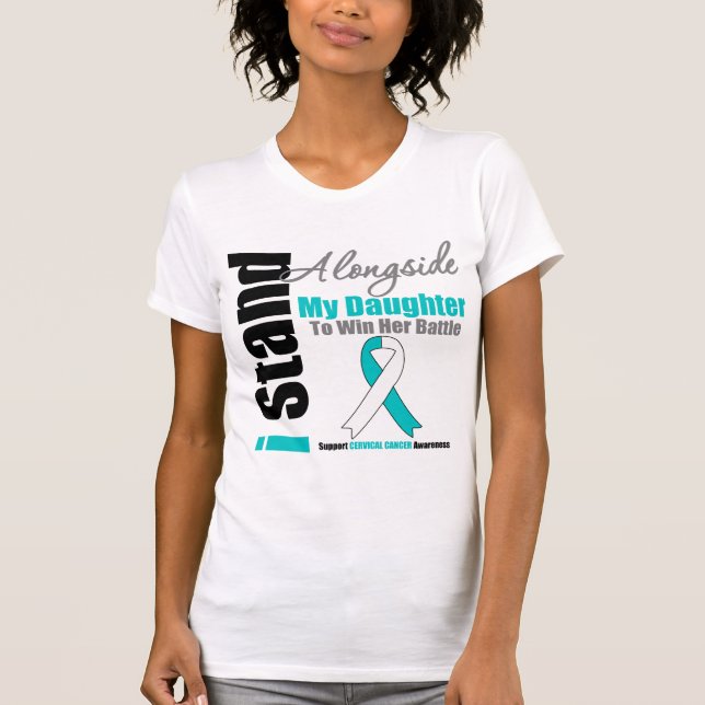 Cervical cancer står jag tillsammans med min t shirt (Framsida)