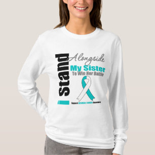 Cervical cancer står jag tillsammans med min tee shirt