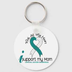 Cervical cancer stöttar jag min mamma nyckelring