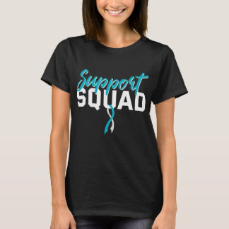 Cervical Cancer Support Squad Cervical Ribbon  T Shirt