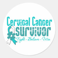 Cervical Cancer Survivor Flower Ribbon