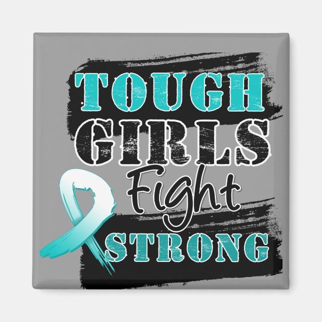 Cervical Cancer Tuff Girls Fight Strong Magnet (Framsidan)