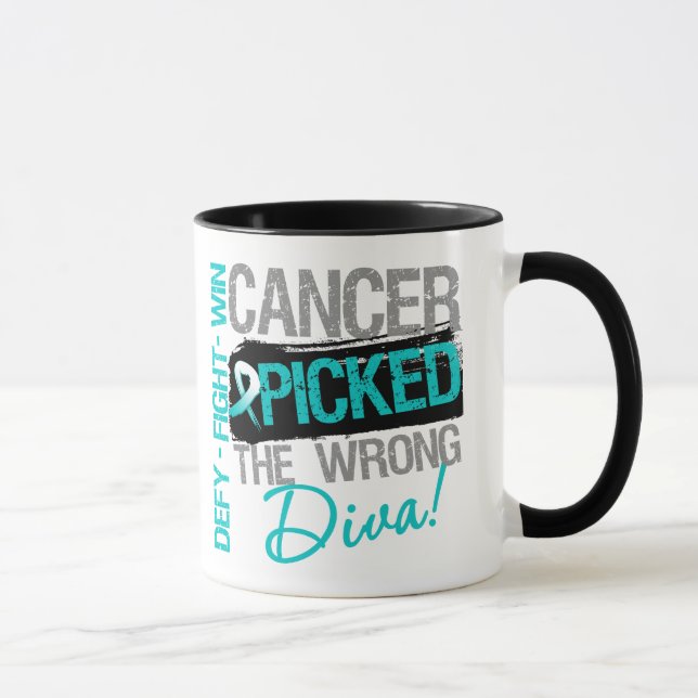 Cervical cancer valde den fla divaen mugg (Höger)