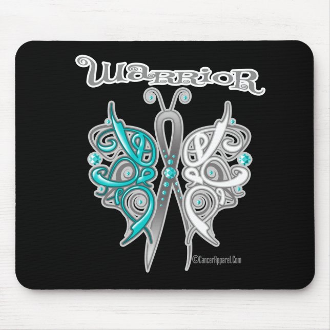 Cervical Cancer Warrior Celtic Butterfly Musmatta (Framsidan)