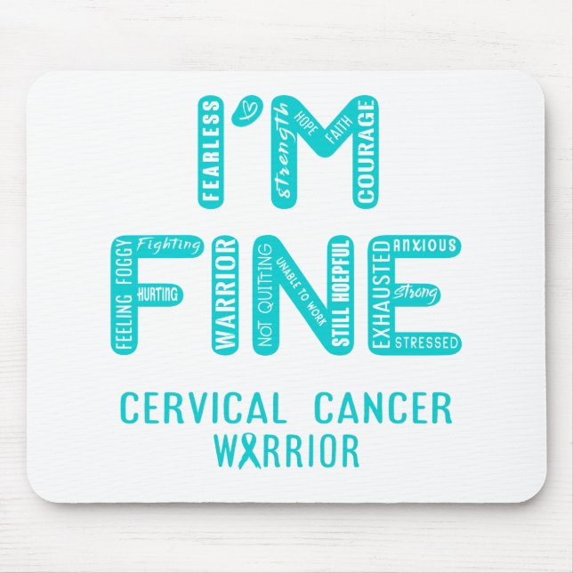 Cervical Cancer Warrior - jag är BRA Musmatta (Framsidan)
