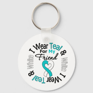 Cervical cancerband för min vän nyckelring