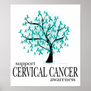 Cervical cancerträd poster