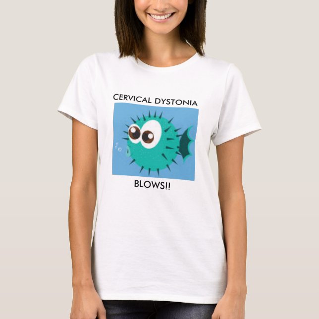 Cervical Dystoniamedvetenhetprodukter Tee Shirt (Framsida)