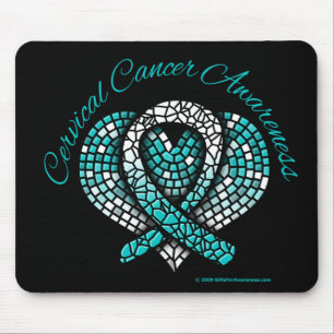 Cervikal Cancer Mosaic Heart Ribbon Musmatta