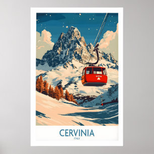 Cervinia skidposter 1 poster
