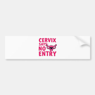 Cervix säger inget Womb Pro-köp på ingångsnivå Bildekal
