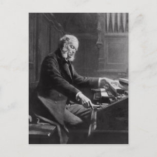 Cesar Franck vid orgelkonsolen Vykort