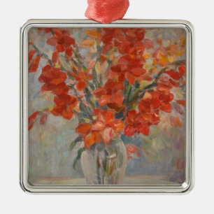 Cesar Gemayel Vintage Gladioli Julgransprydnad Metall