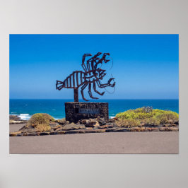 César Manrique Hummer Skulptur, Jameos del Agua Poster