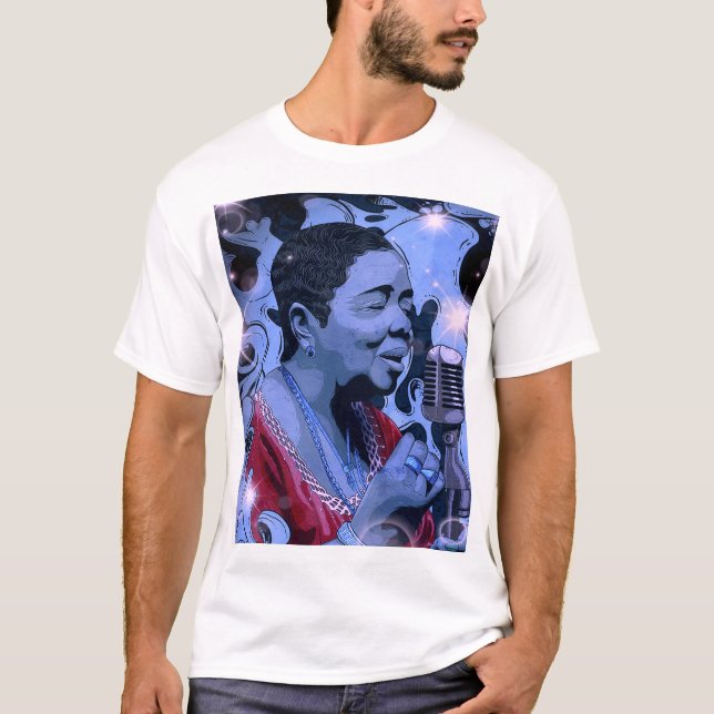 Cesaria Evora Luz Kärlek T Shirt (Framsida)
