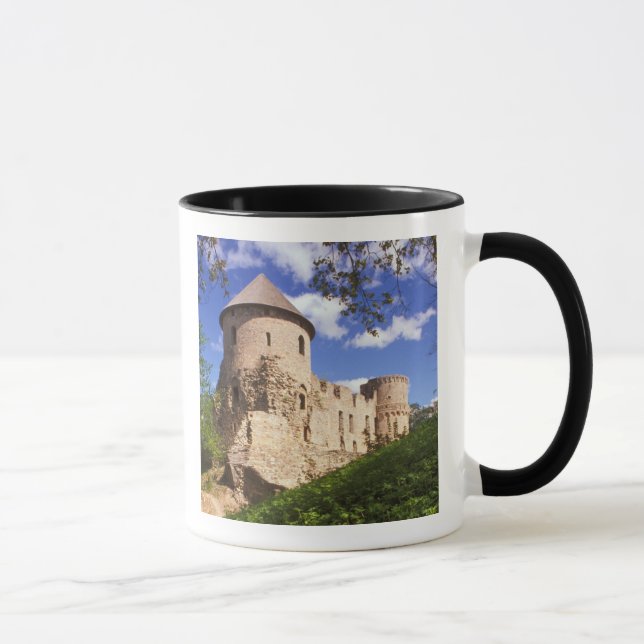 Cesis slott i centrala Lettland. Mugg (Höger)