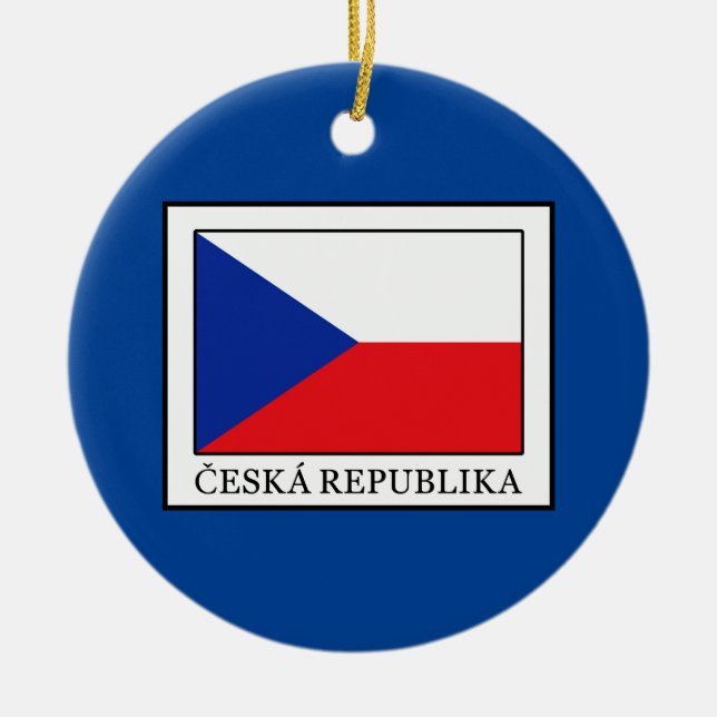 Ceska Republika Julgransprydnad Keramik (Framsidan)